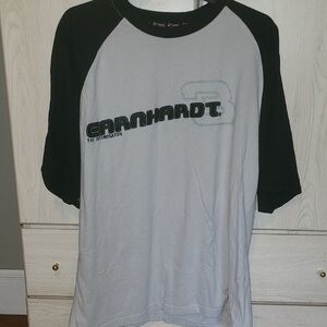 Black and Gray Raglan Sleeve Men's Shirt